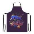 Retro time traveler apron featuring historical figures and fictional characters from Overly Sarcastic Productions
