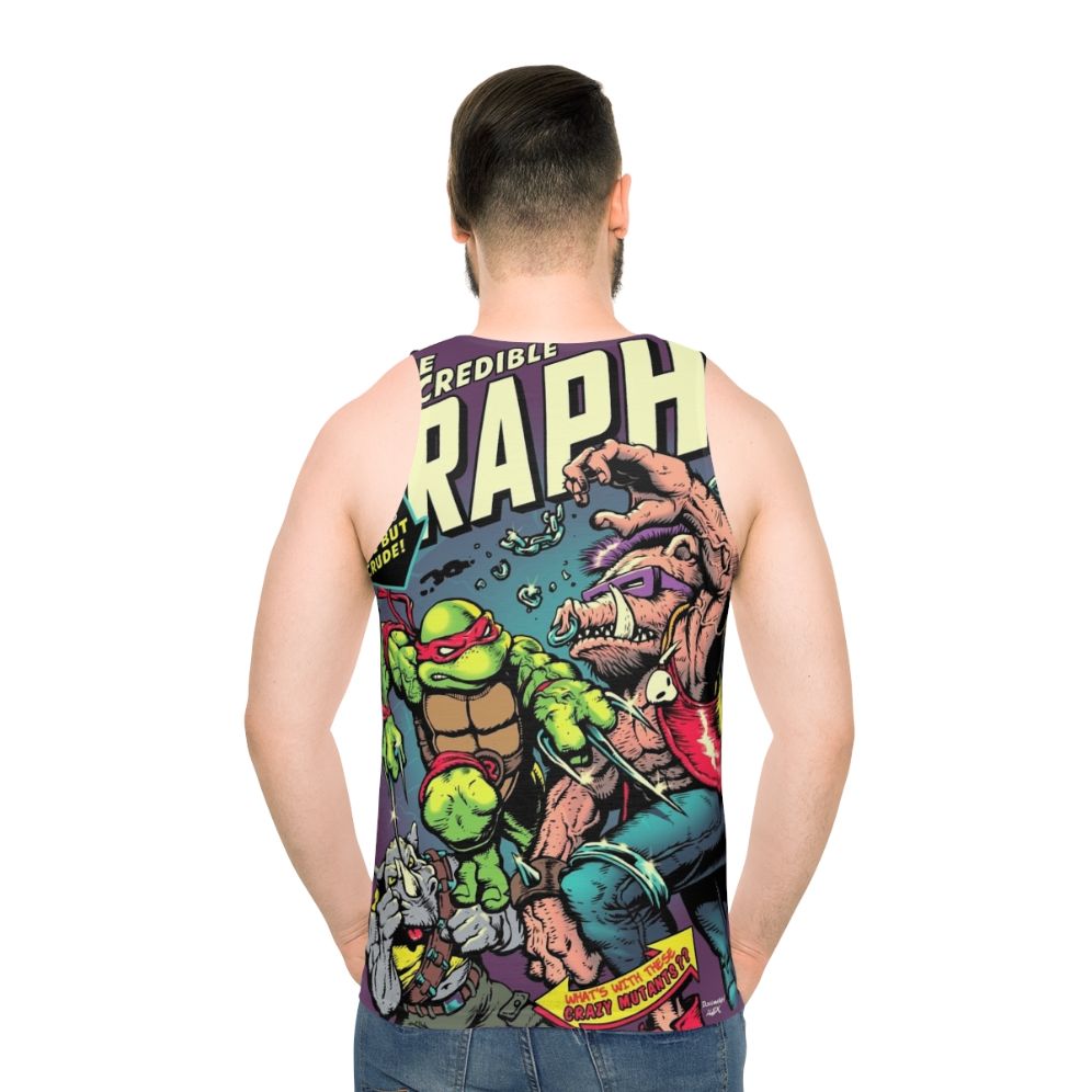 Retro TMNT Raphael unisex tank top