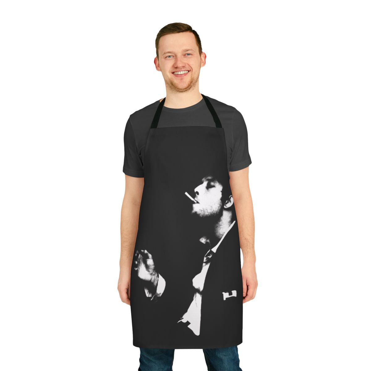 Retro-style apron featuring the image of legendary singer-songwriter Tom Waits