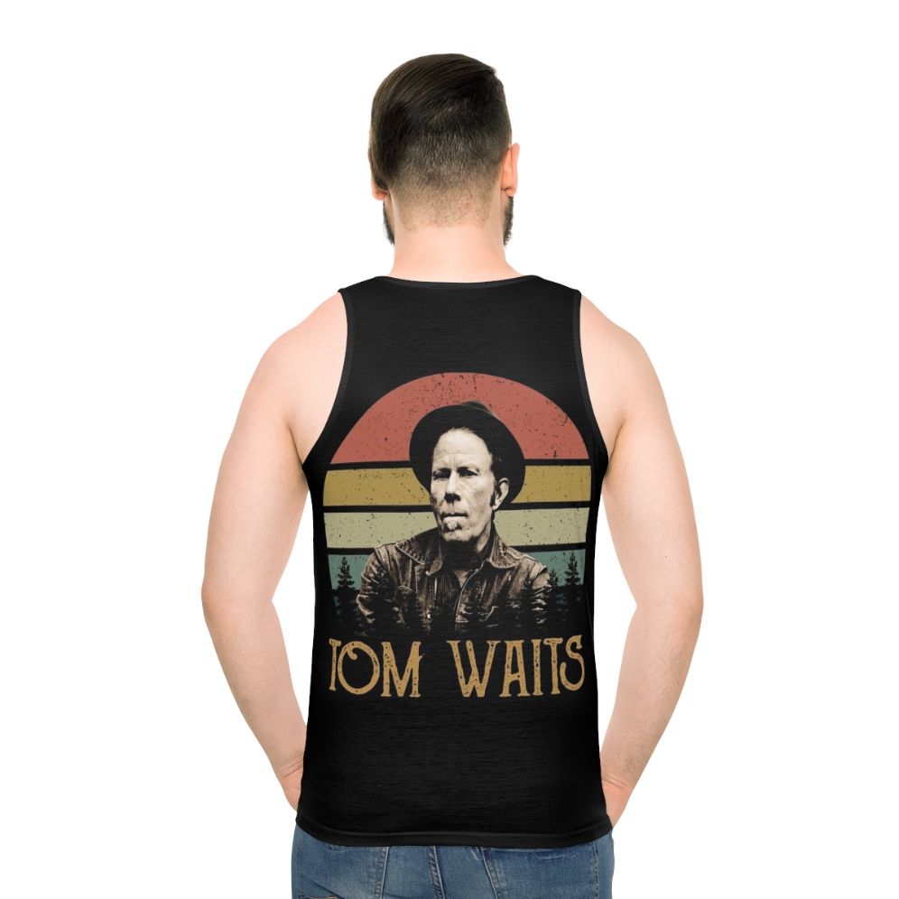 Retro Tom Waits Music Icons Unisex Tank Top