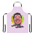 Retro apron featuring a visual tribute to the legendary Chicago artist and musician Wesley Willis