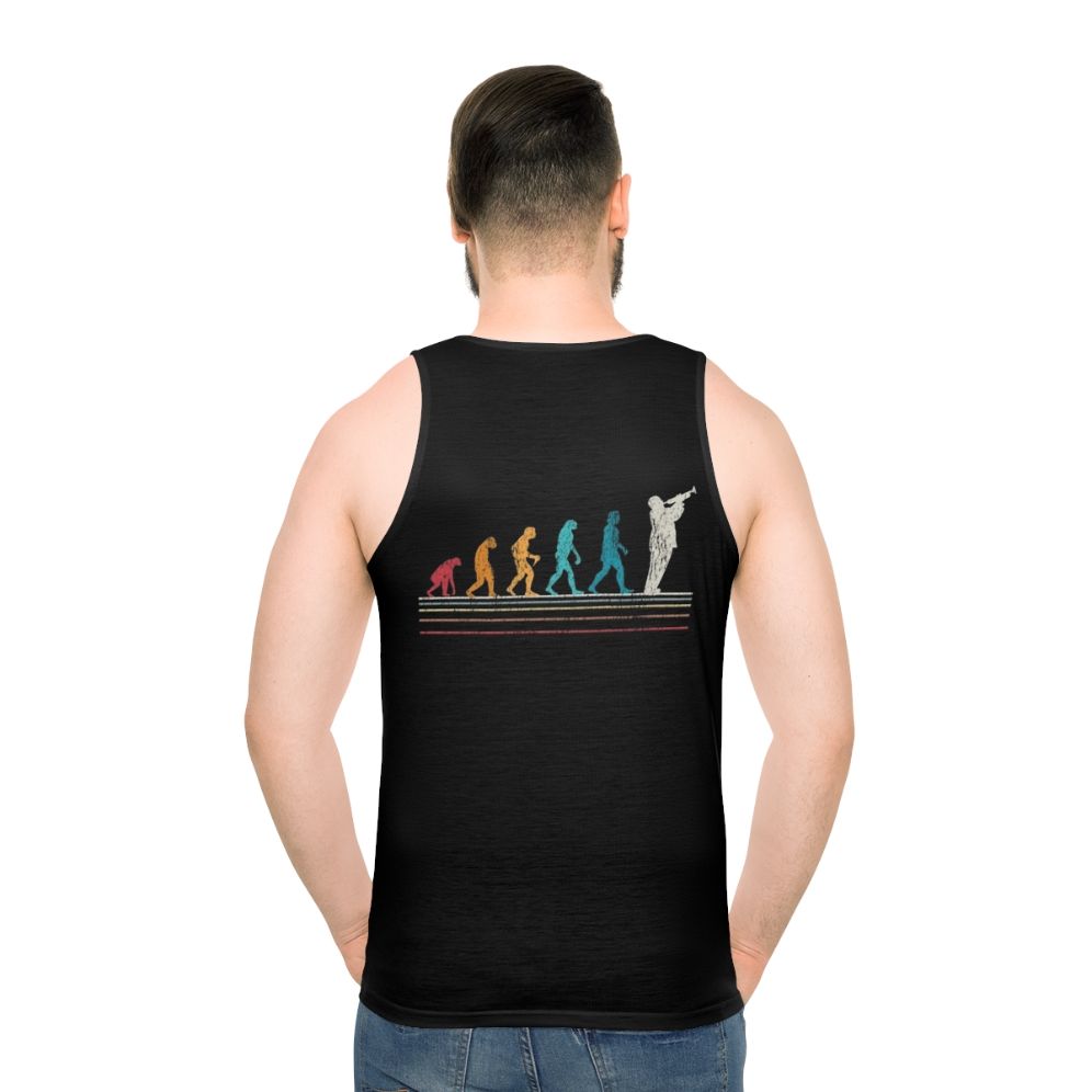 Retro trumpet evolution unisex tank top