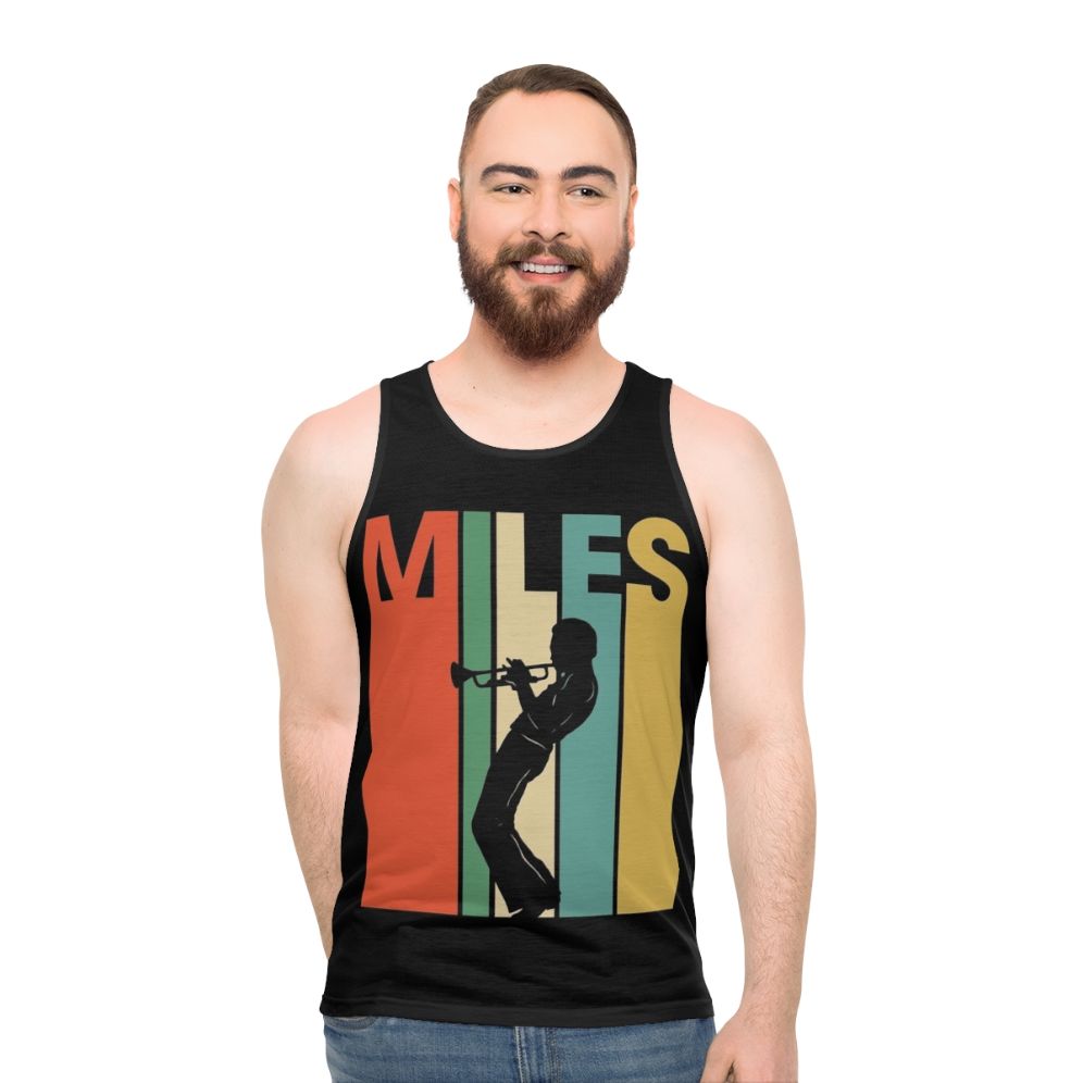 Retro Trumpet Music Unisex Tank Top