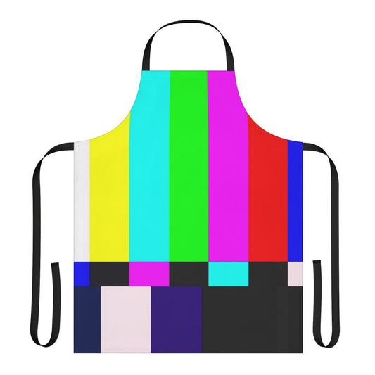 Retro TV art print featuring a colorful, abstract design with 90s television graphics and visual distortion effects.