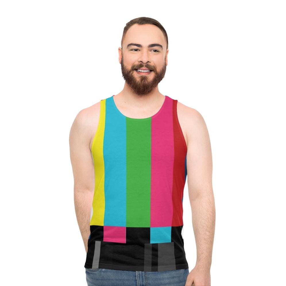 Retro TV Color Bars Unisex Tank Top