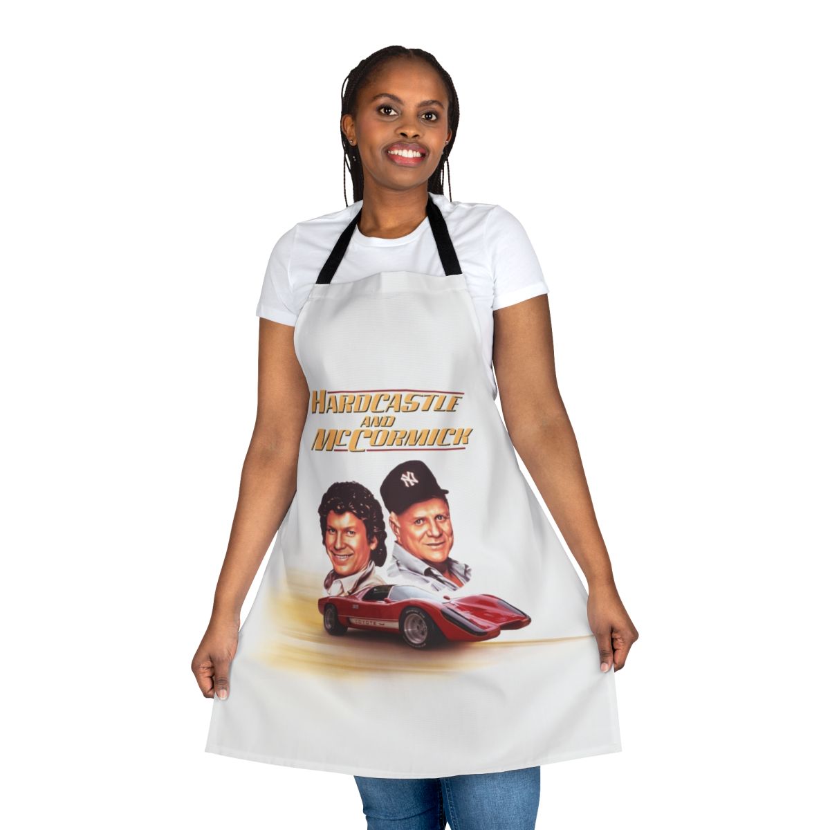 Hardcastle and McCormick inspired retro TV show apron
