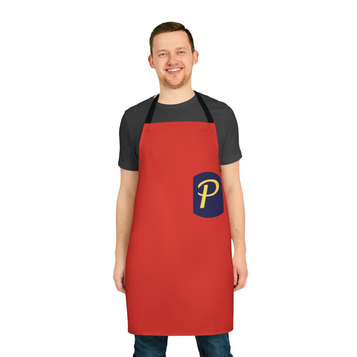 Drake and Josh-inspired apron with the iconic movie theater logo