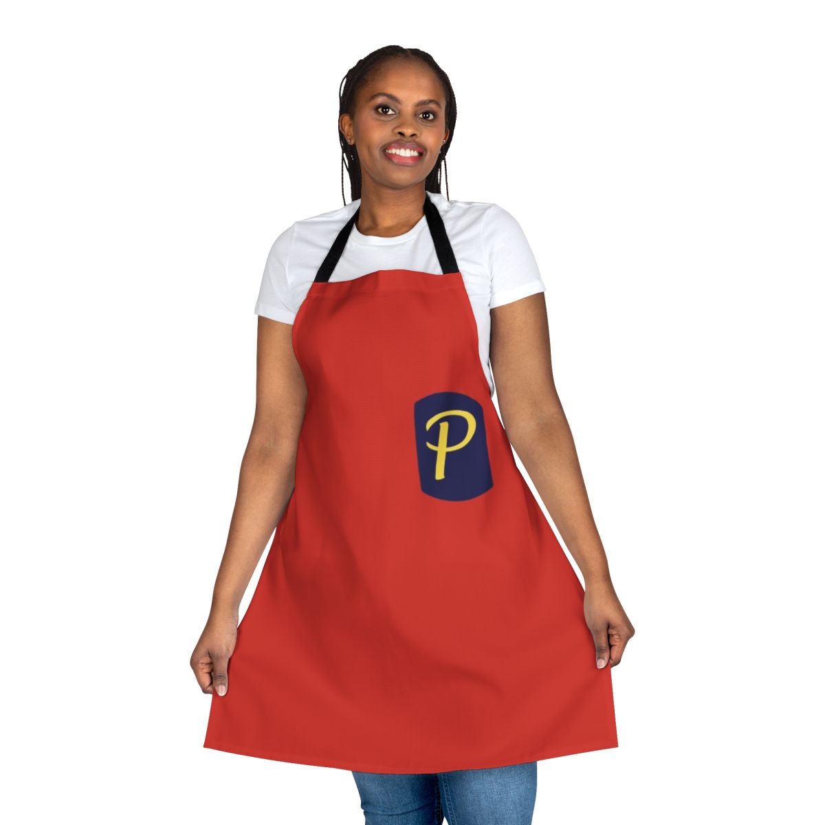 Drake and Josh-inspired apron with the iconic movie theater logo