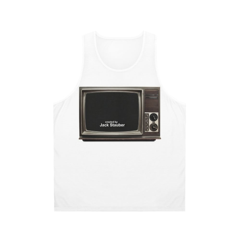 Retro TV Unisex Tank Top by Jack Stauber