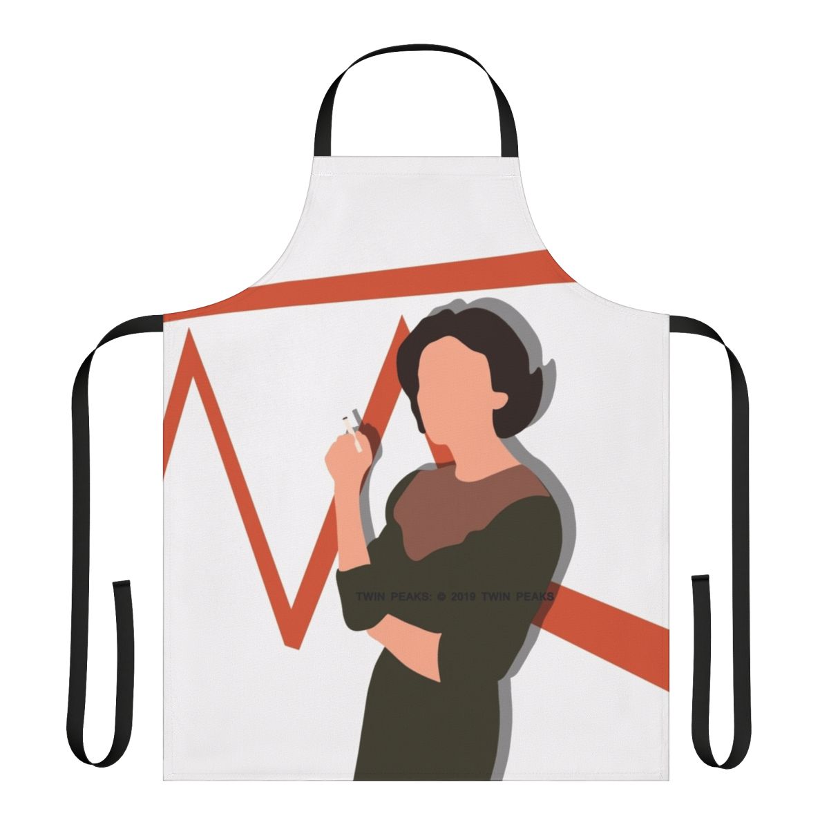 Vintage-style apron featuring the iconic character Audrey Horne from the cult classic TV series Twin Peaks