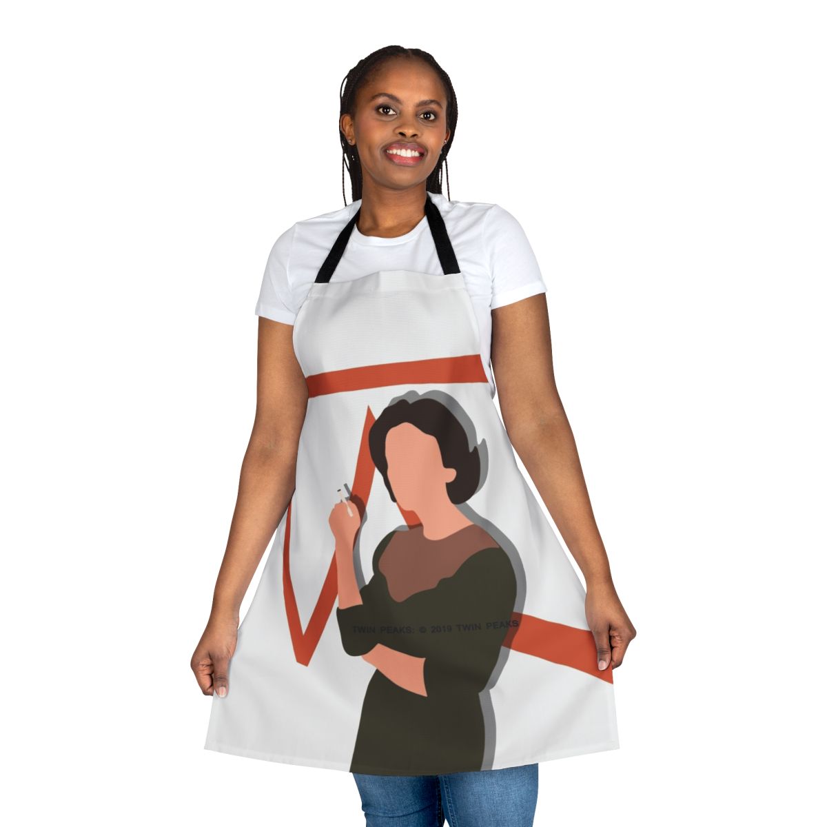 Vintage-style apron featuring the iconic character Audrey Horne from the cult classic TV series Twin Peaks