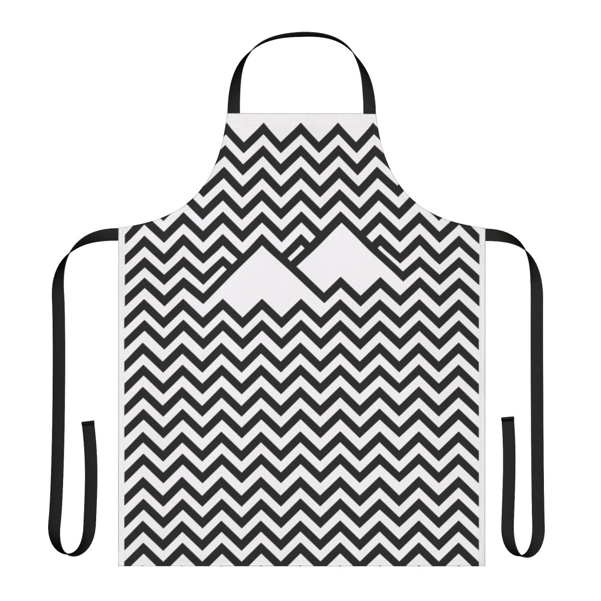 Retro Twin Peaks-inspired kitchen apron featuring the show's iconic logo and design