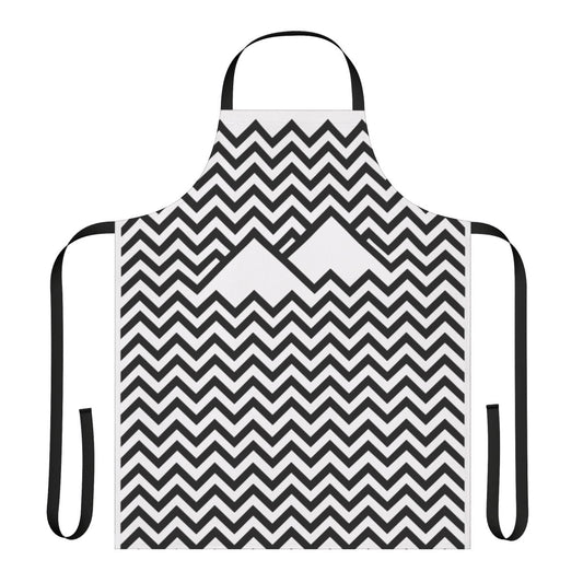 Retro Twin Peaks-inspired kitchen apron featuring the show's iconic logo and design