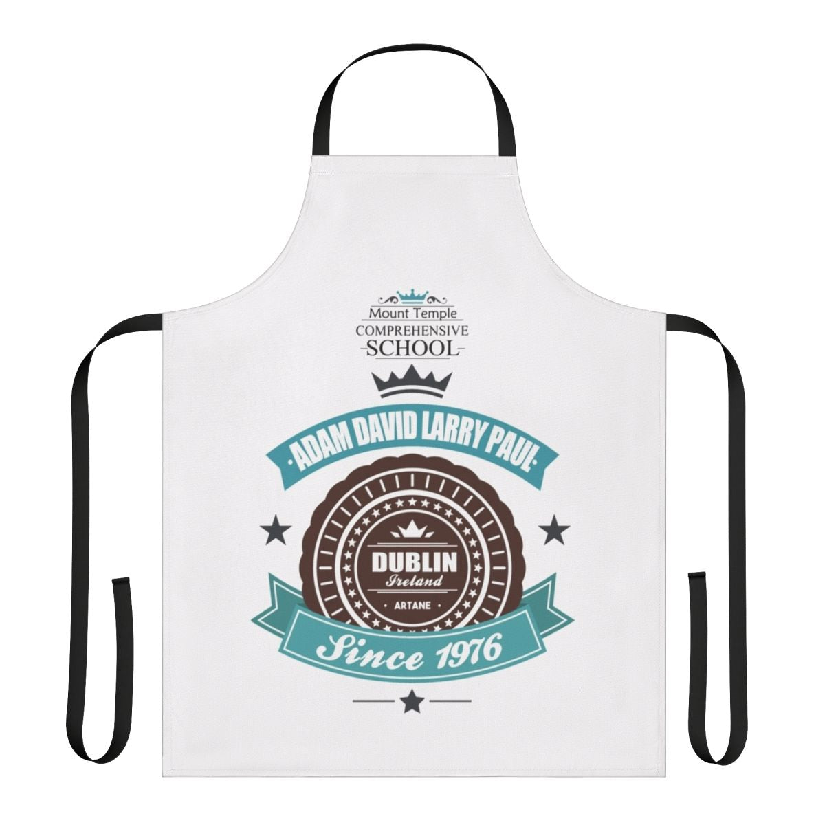 Apron featuring the vintage U2 logo design
