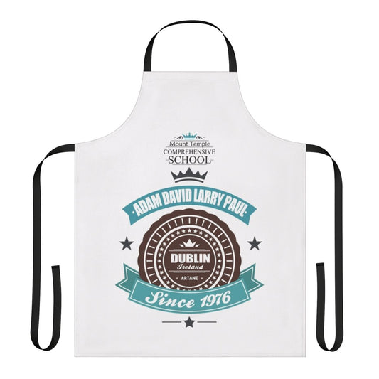 Apron featuring the vintage U2 logo design