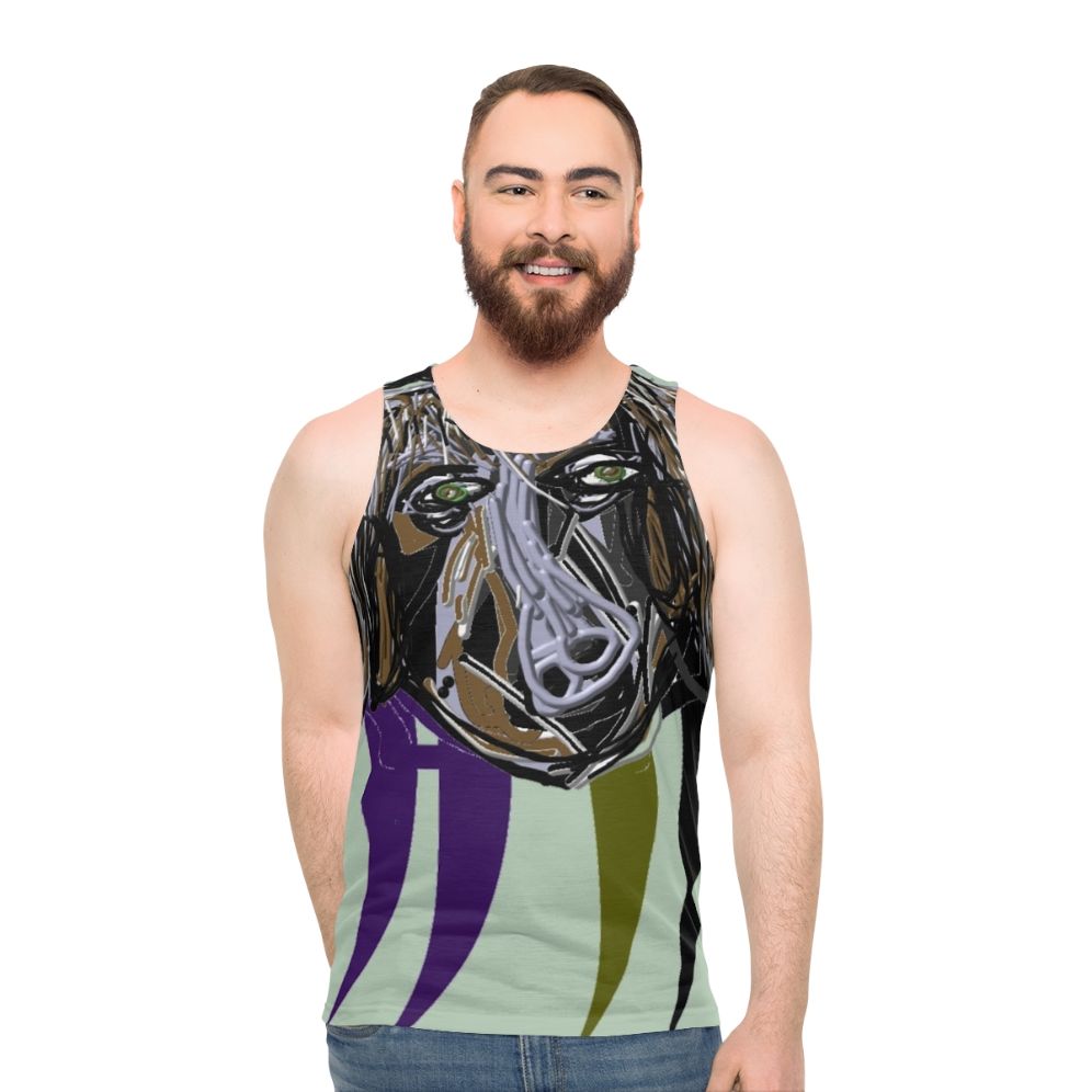 Retro unisex tank top with Pan Am inspired design