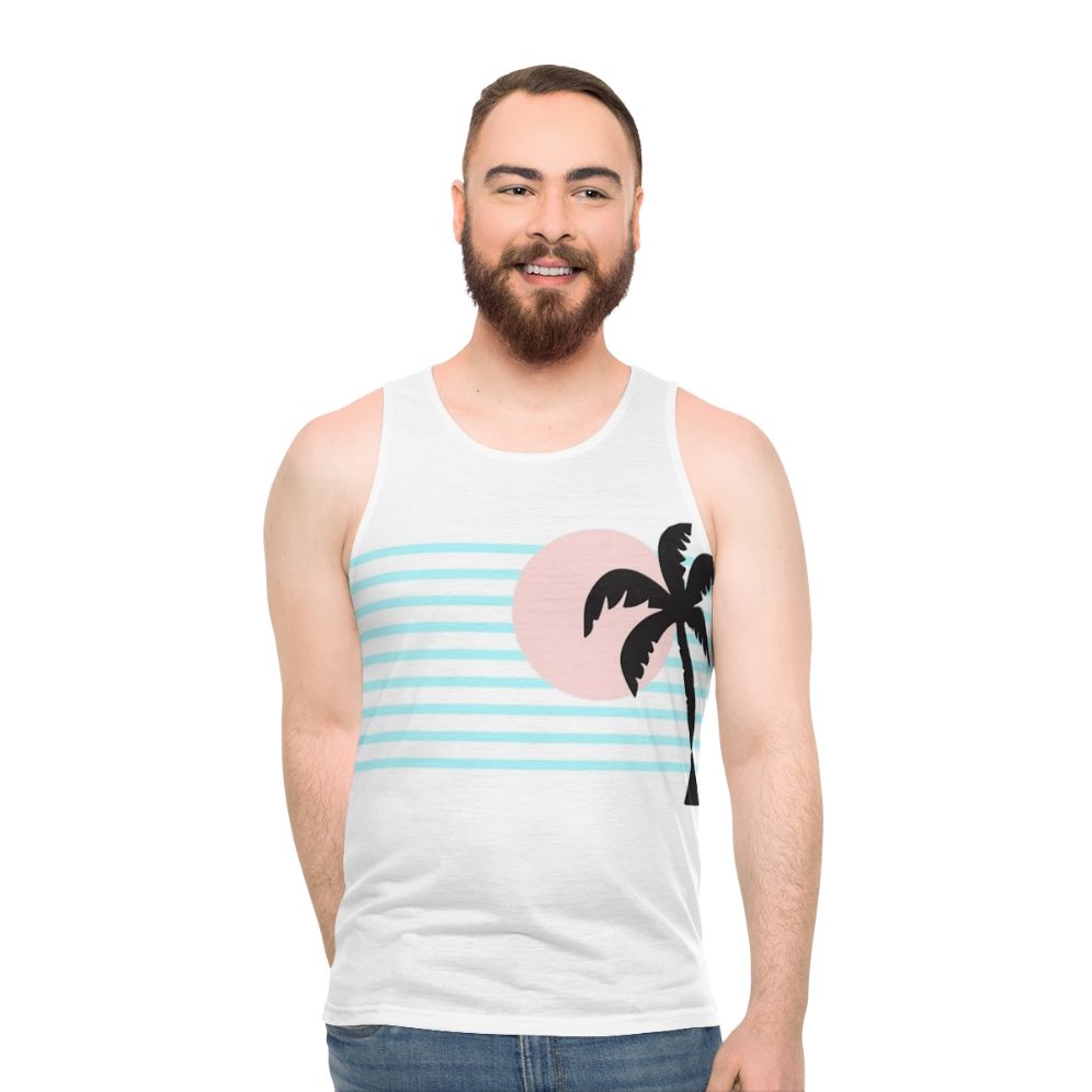Retro unisex tank top for summer beach parties
