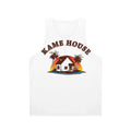 Retro unisex tank top with pop culture, movie, and video game graphics