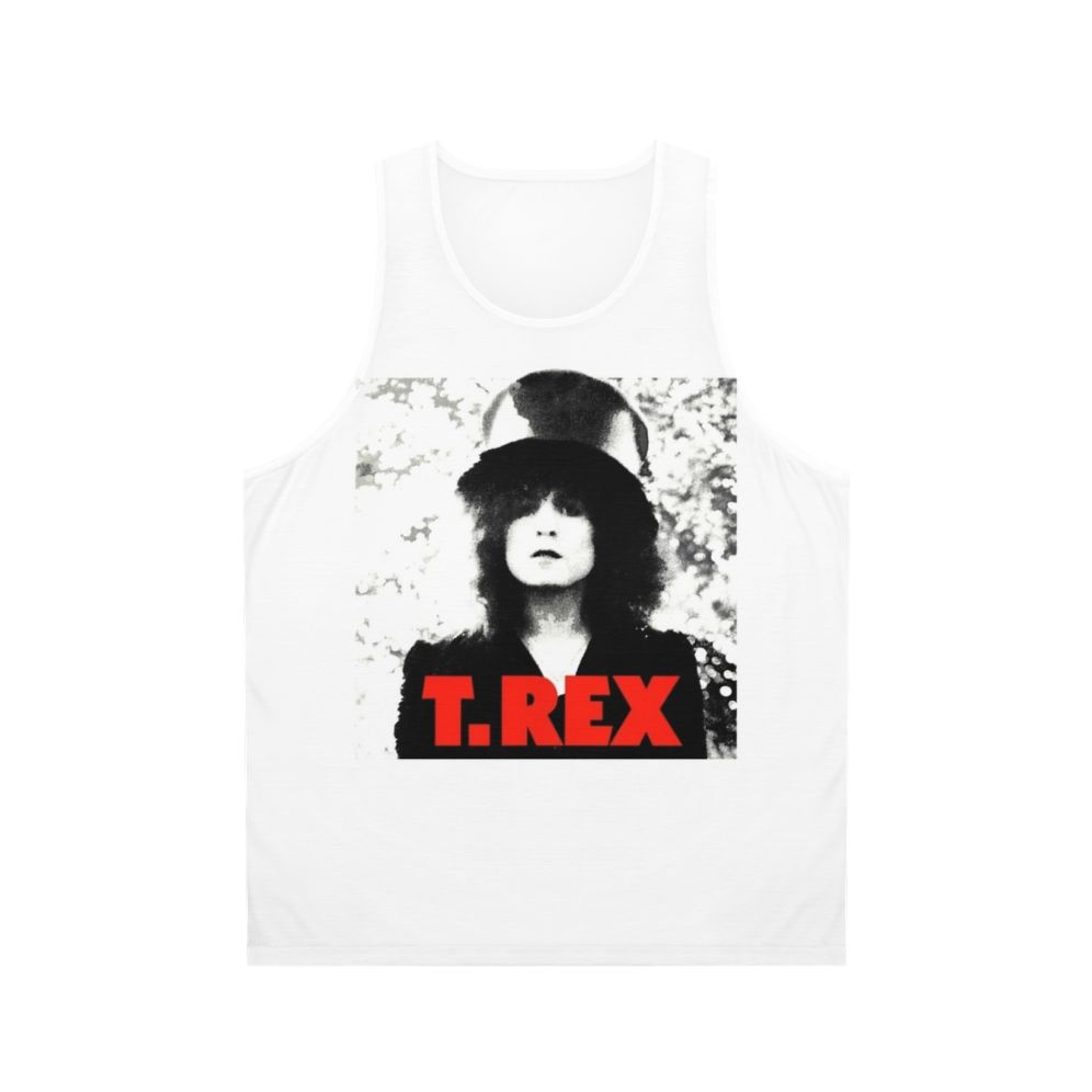 Unisex tank top featuring 70s music inspired design