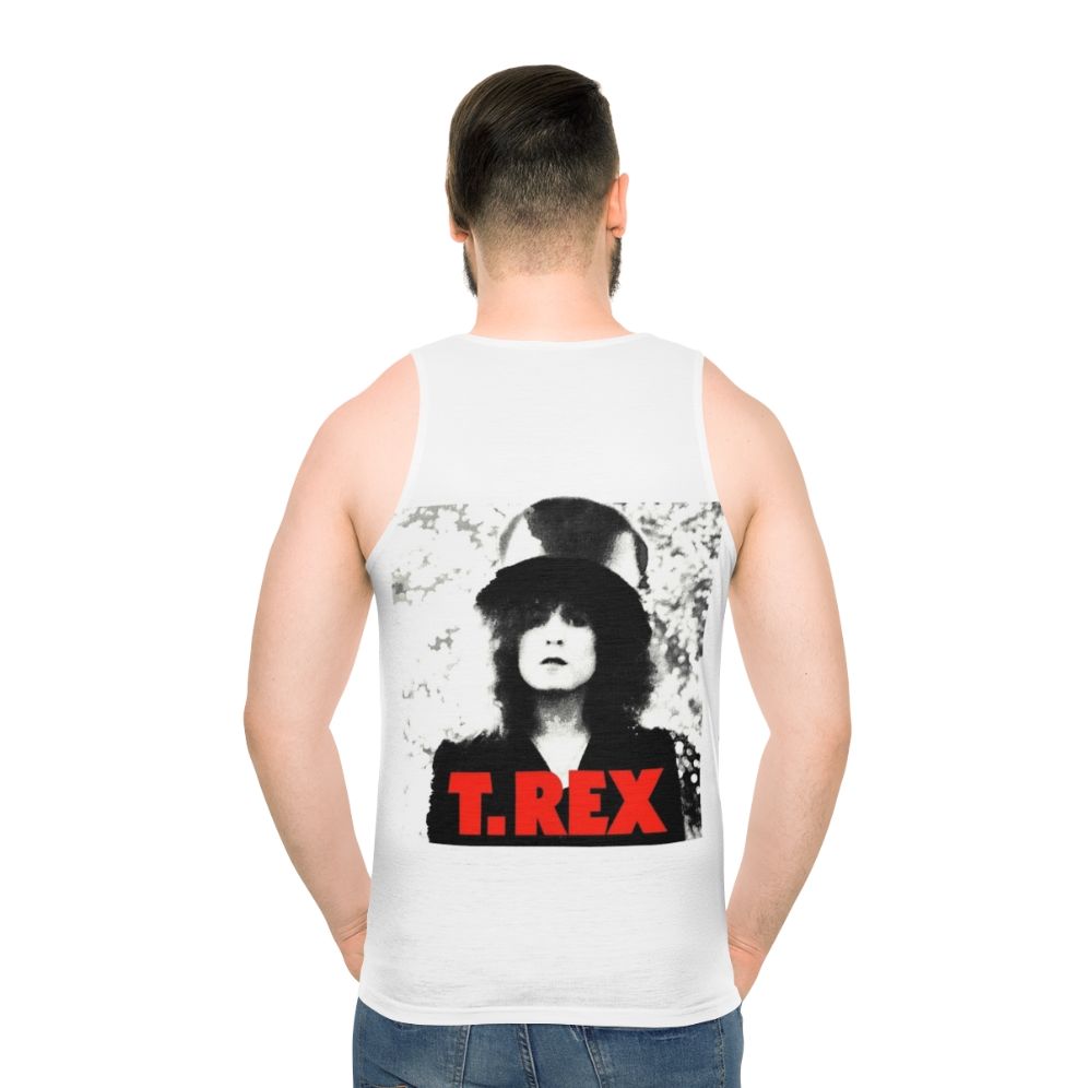 Unisex tank top featuring 70s music inspired design