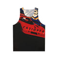 Retro unisex tank top with Casiopea 1979 album cover design
