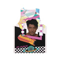 Retro unisex tank top featuring the 'Earth Girls Are Easy' movie design with Jeff Goldblum
