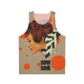 Retro unisex tank top with geometric design