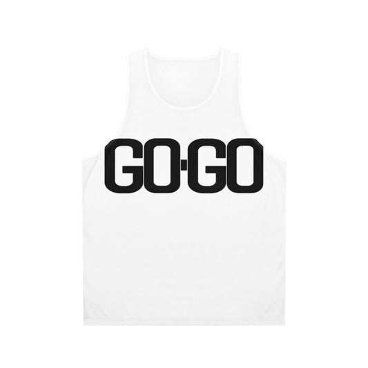 Retro unisex tank top with George Michael inspired design