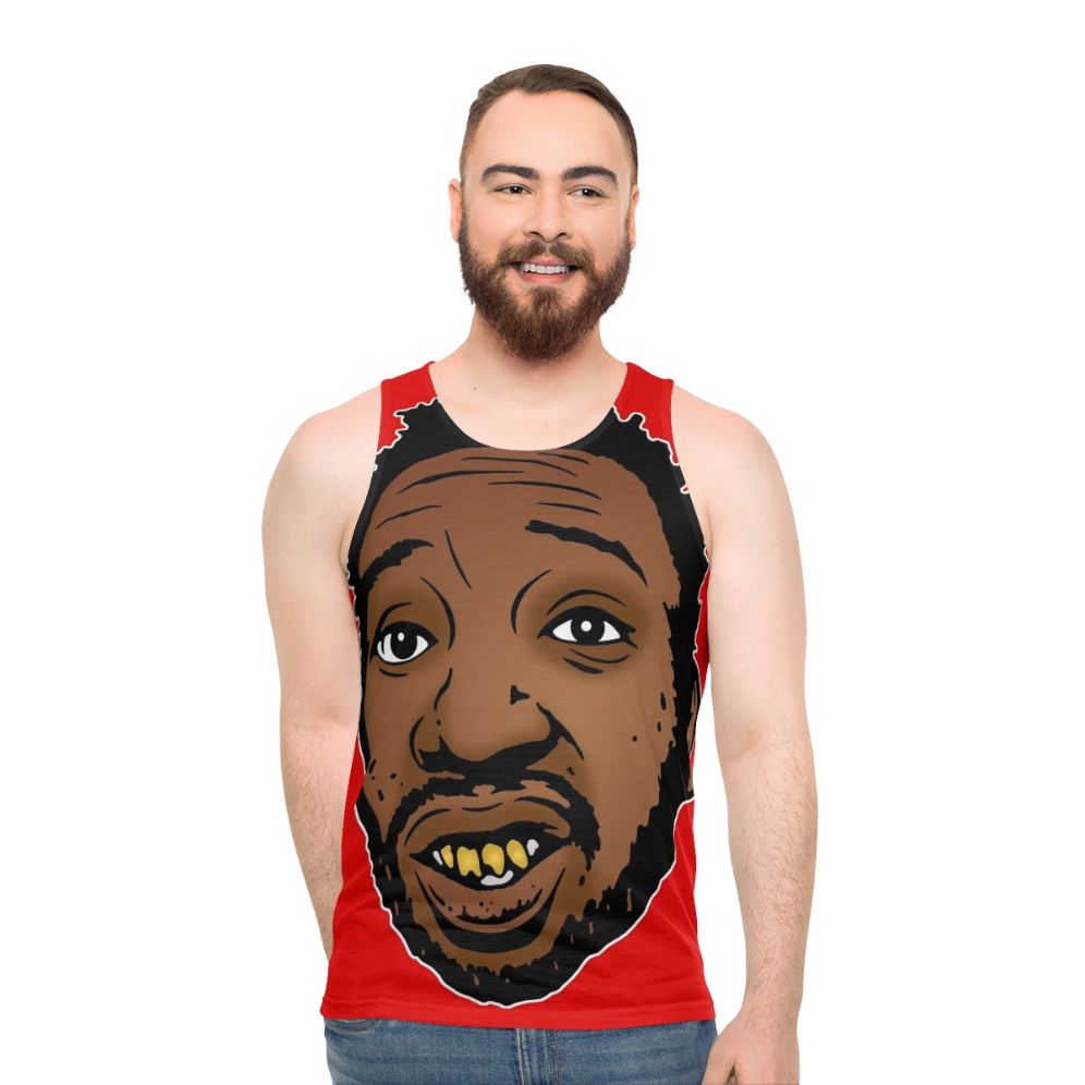 Retro unisex tank top with hip hop inspired design