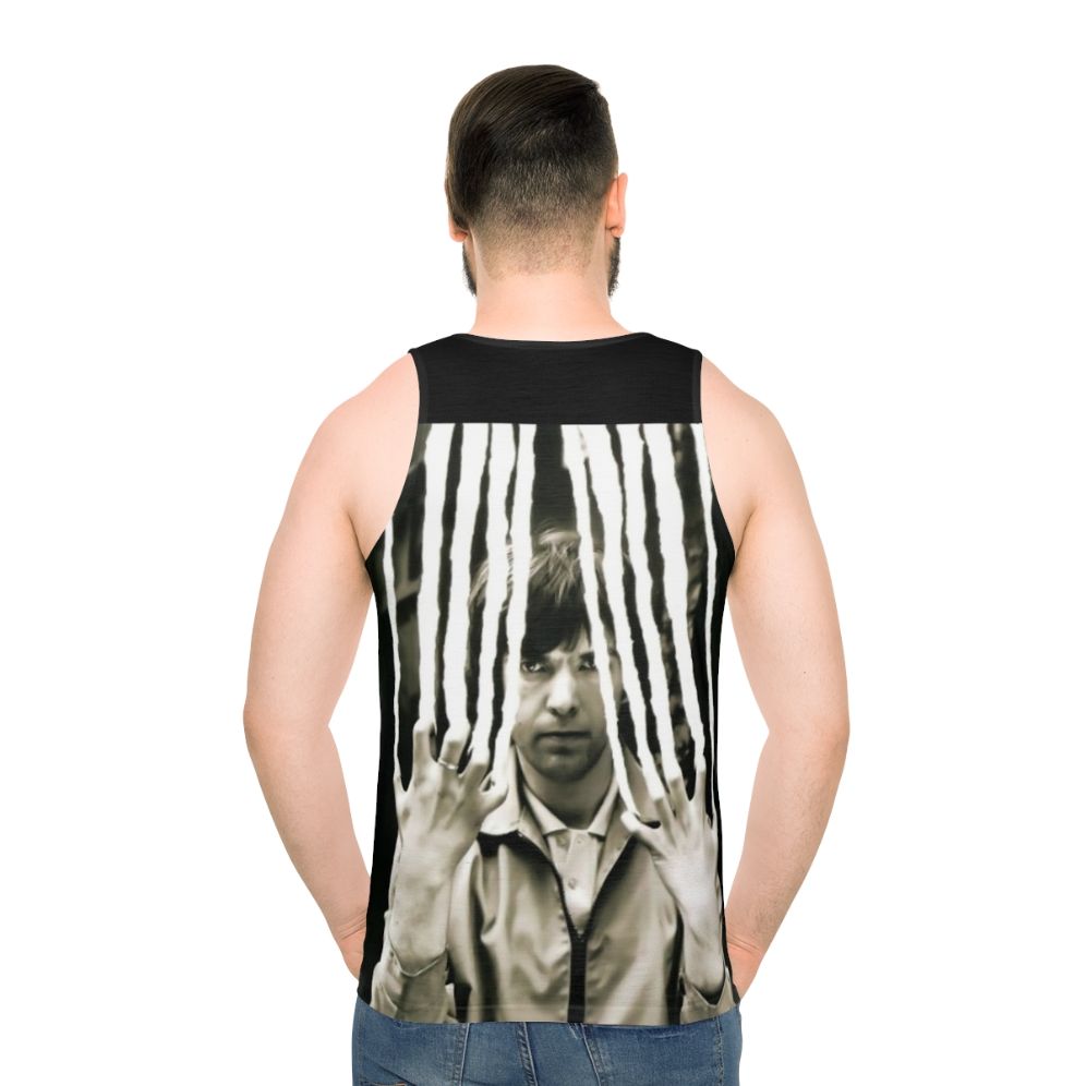 Retro unisex tank top with progressive rock band design