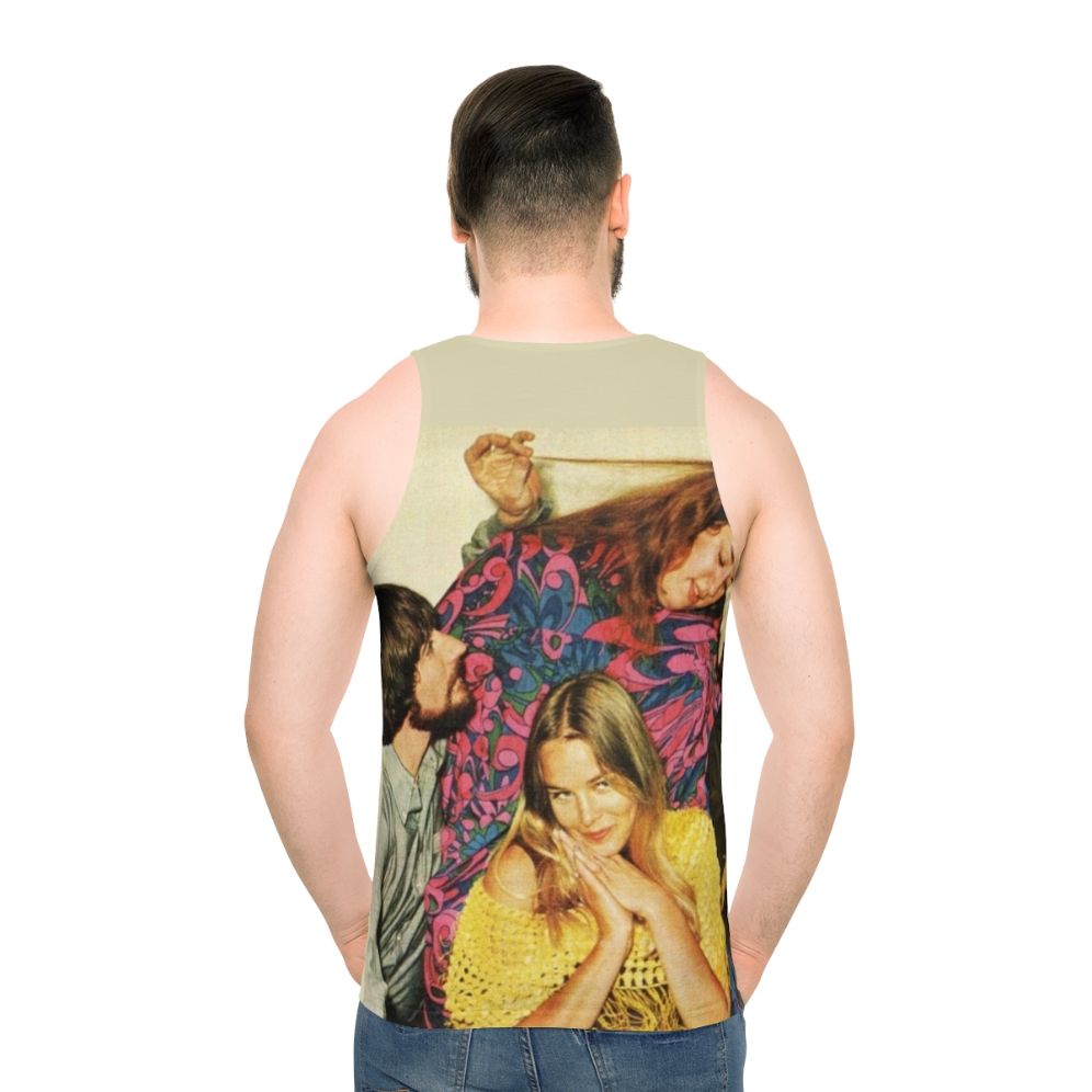 Retro unisex tank top with The Mamas and The Papas inspired design