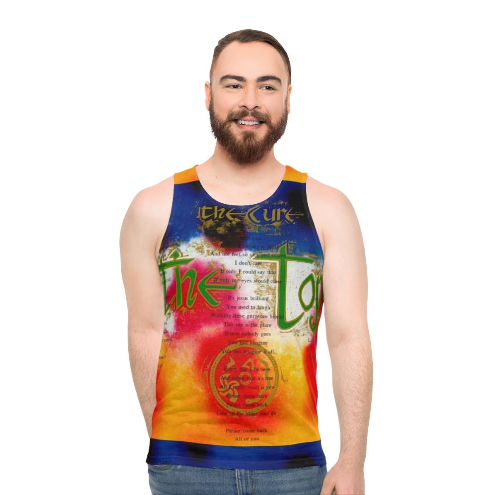 Retro unisex tank top with The Top Please Come Back graphic