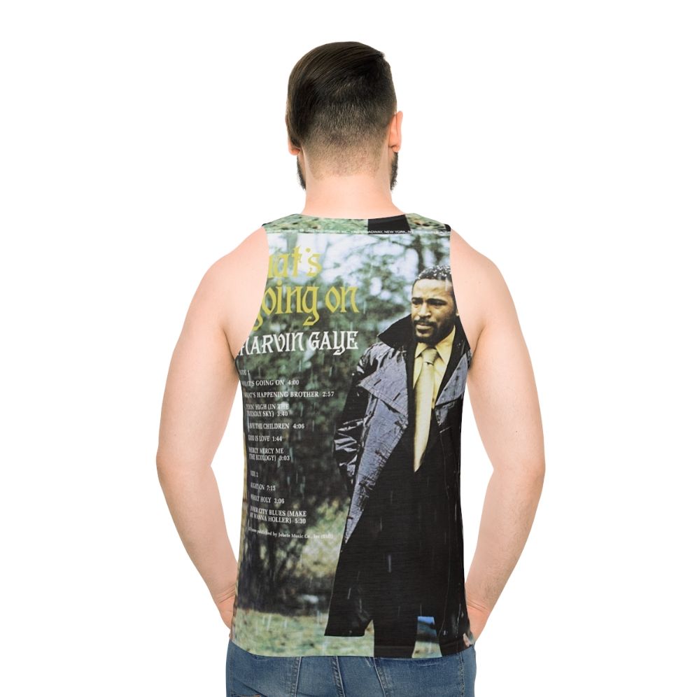 Unisex tank top with retro music and vintage style