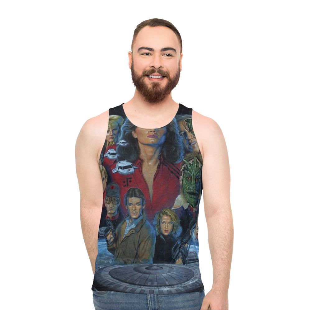 Retro V Visitors Unisex Tank Top
