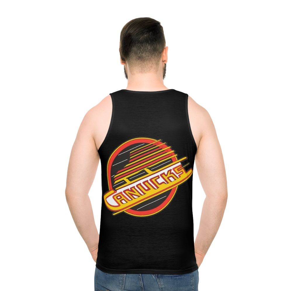 Retro Vancouver Canucks hockey jersey unisex tank top