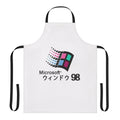 Retro vaporwave-styled apron featuring the classic Windows 98 logo and imagery