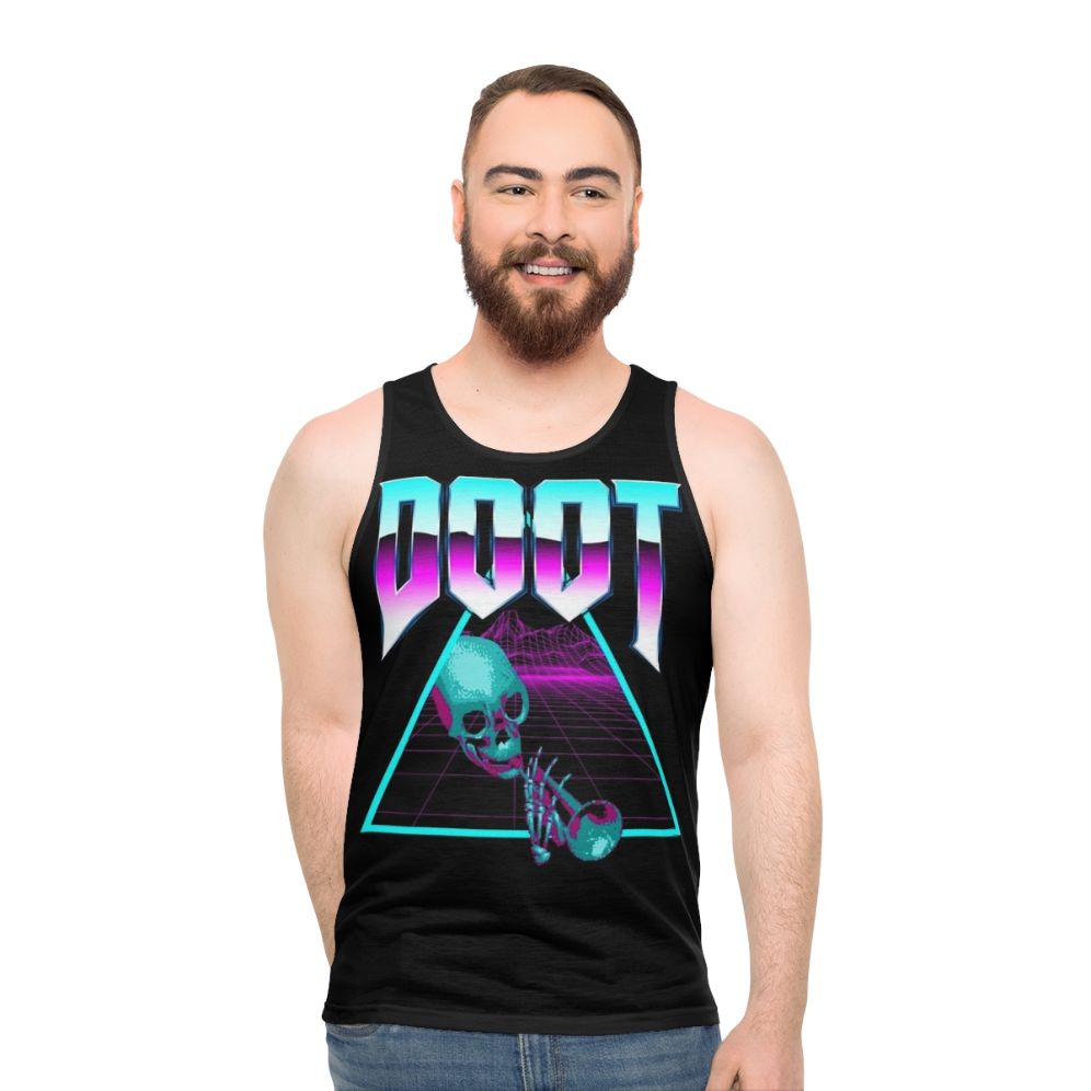 Retro vaporwave synthwave unisex tank top