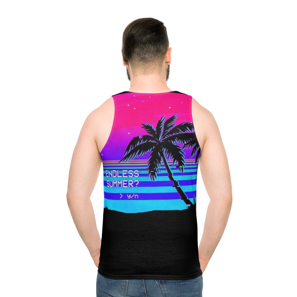 Retro vaporwave unisex tank top
