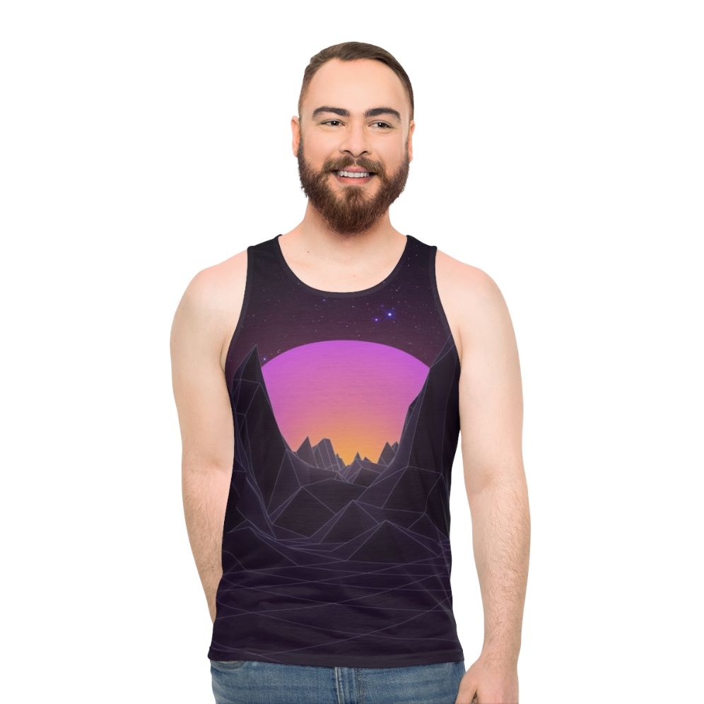 Retro Vaporwave Unisex Tank Top