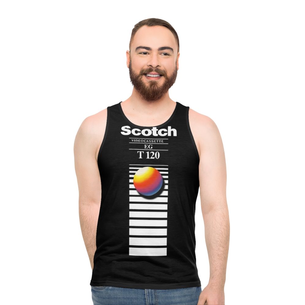 Retro Vaporwave VHS Tape Aesthetic Unisex Tank Top