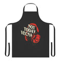 Retro-style apron with 'Not Today Vecna' design, inspired by the hit Netflix series Stranger Things