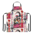 Retro VHS inspired Japanese horror-themed apron design
