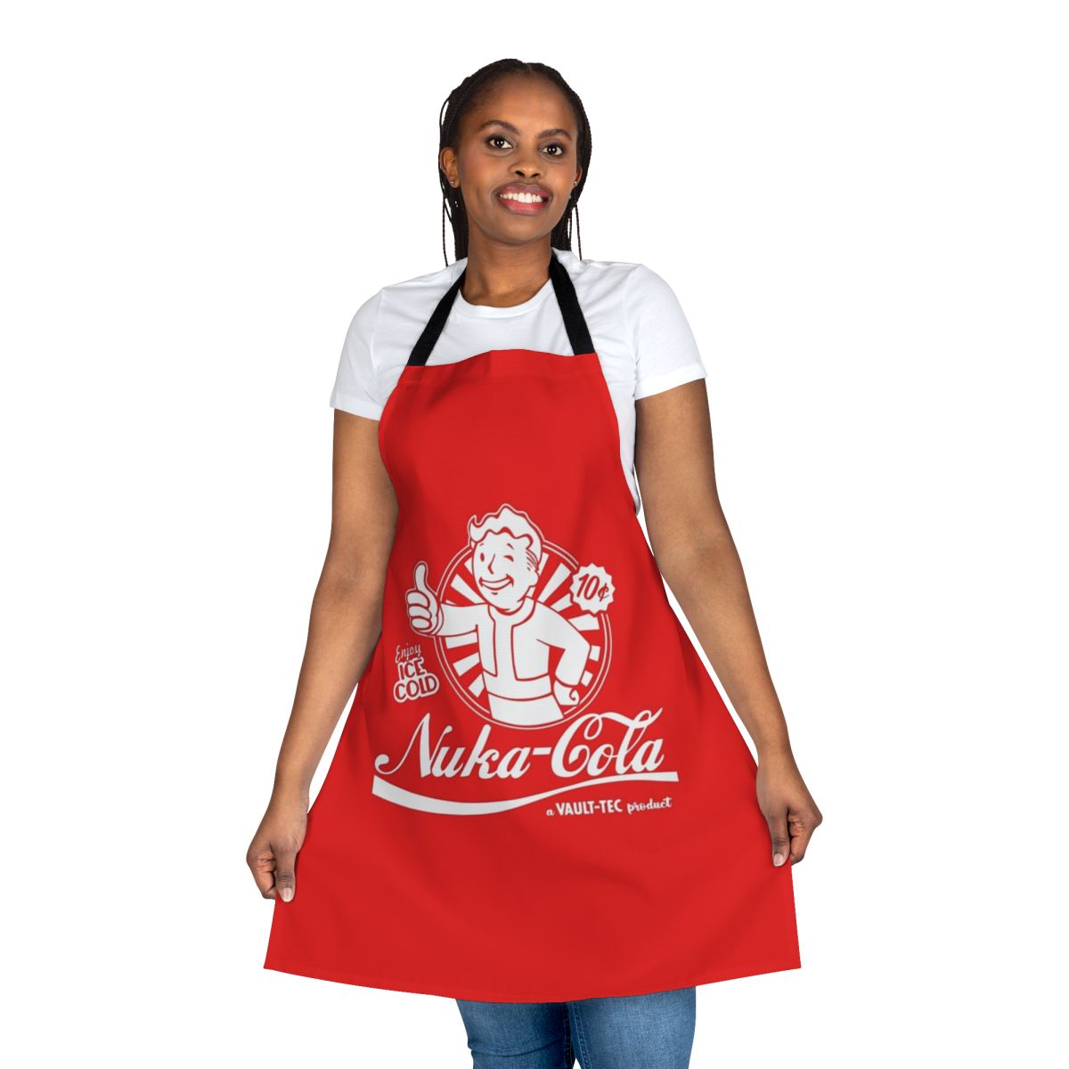 Nuka Cola themed apron inspired by the Fallout video game series