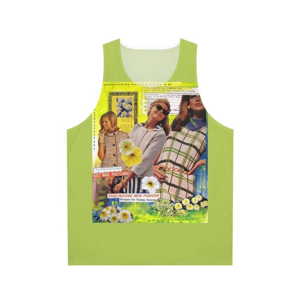 Retro Vintage Collage Unisex Tank Top