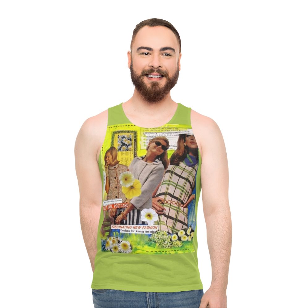 Retro Vintage Collage Unisex Tank Top