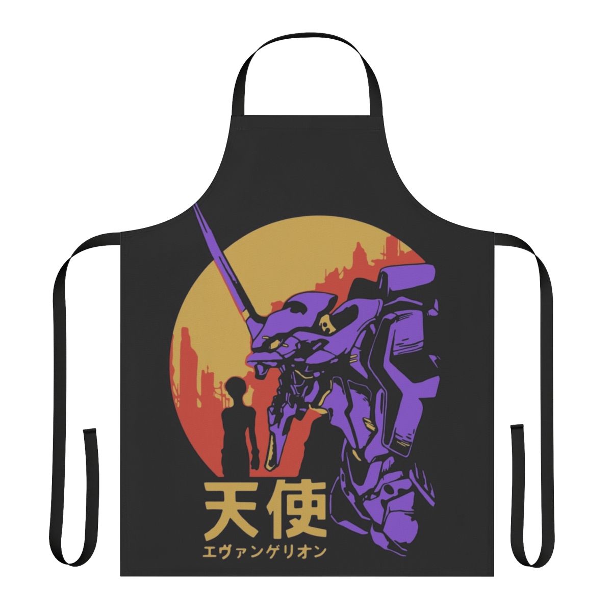 Retro Vintage Neon Genesis Evangelion Inspired Apron