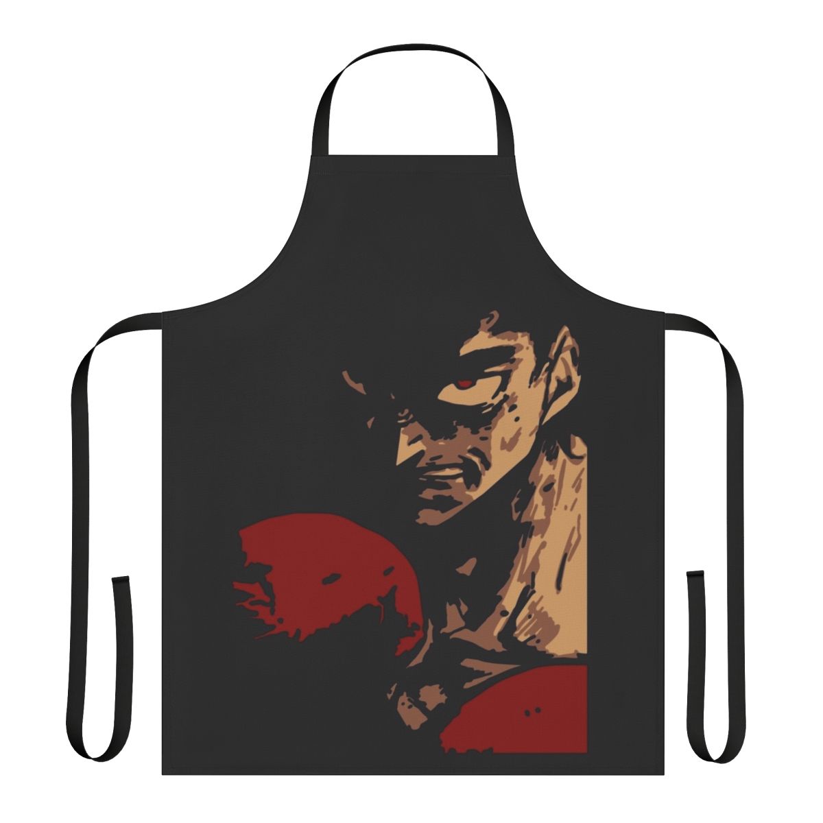 Retro-style apron featuring the Hajime No Ippo anime and boxing theme