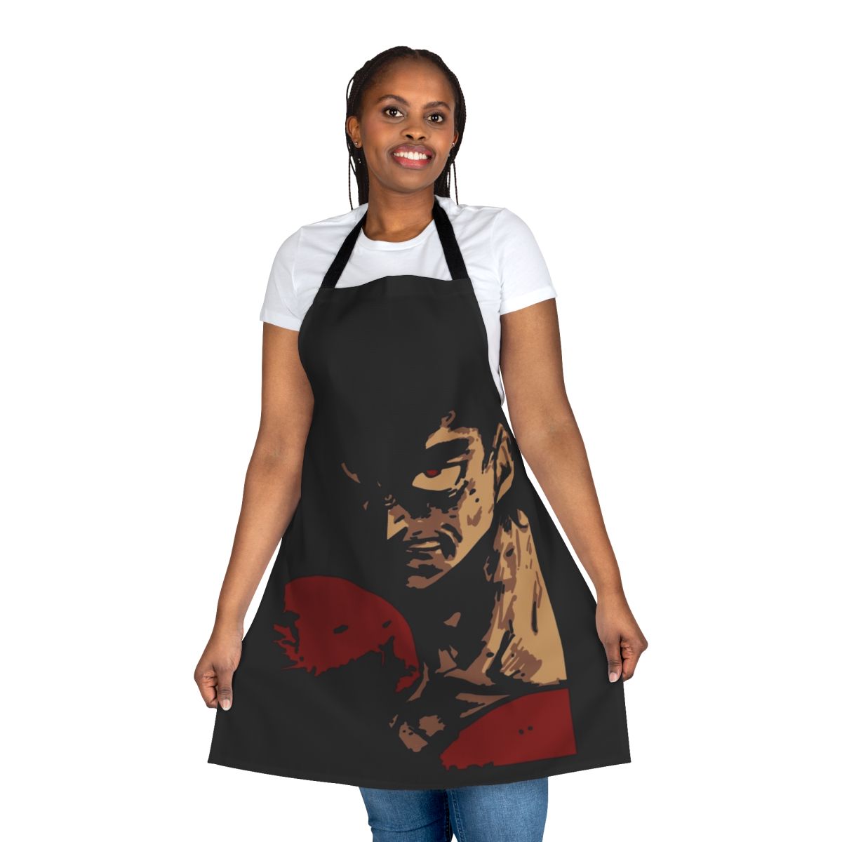 Retro-style apron featuring the Hajime No Ippo anime and boxing theme