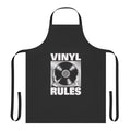 Retro vinyl-inspired apron with a stylish and nostalgic design
