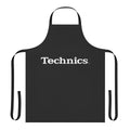 Retro-style apron with music-inspired psychedelic design